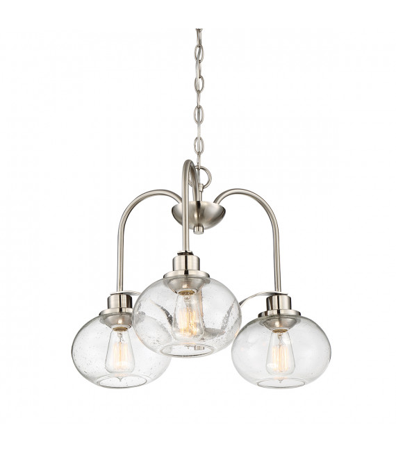 Chandelier Trilogy Nickel brossé 42,2 Cm