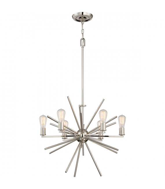 Chandelier Uptown Carnegie Argent impérial 57