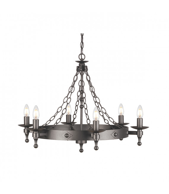 Chandelier Warwick Graphite noir 54 Cm