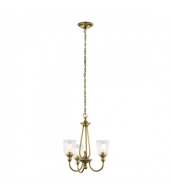 Chandelier Waverly Laiton naturel 59