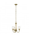 Chandelier Waverly Laiton naturel 59