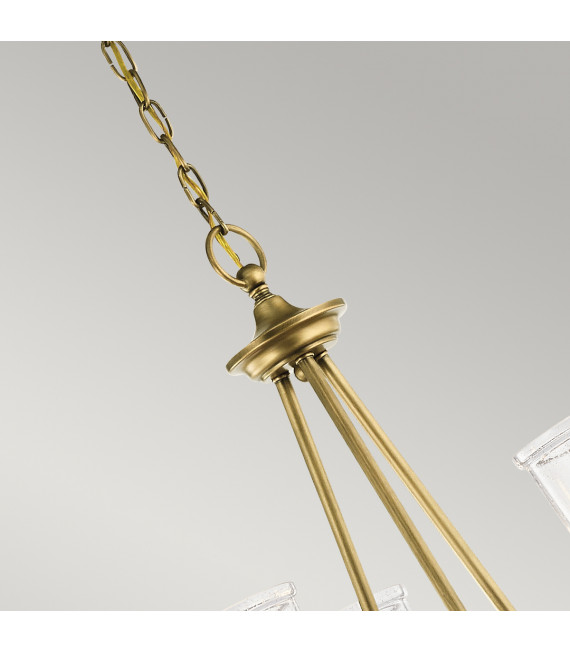 Chandelier Waverly Laiton naturel 59,1 Cm