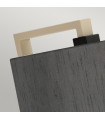 Lampadaire Axios Base en métal peint à la crème et gris foncé 161 Cm