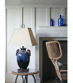 Lampe de table Amphora Glaçure turquoise 85 Cm