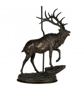 Lampe de table Angus Bronze patine 53 Cm