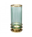 Lampe de table Arno Laiton de métaux de métaux - verrerie verte