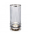 Lampe de table Arno Nickel poli métallique - Verrerie Fumée