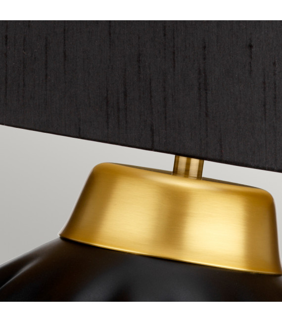 Lampe de table Bexley Laiton noir / brossé 30 Cm