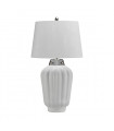 Lampe de table Bexley Nickel blanc / poli 30 Cm
