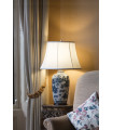 Lampe de table Blue Ginger Jar Bleu 57 Cm