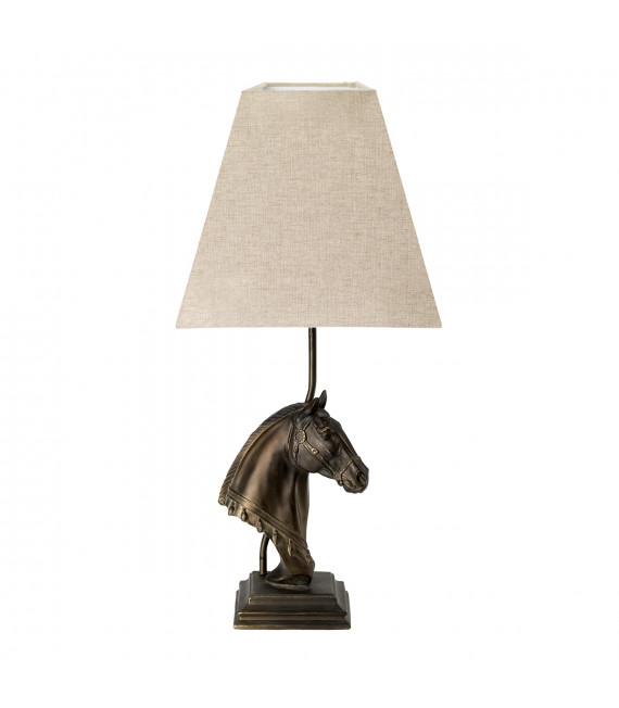 Lampe de table Eclipse Bronze patine 38 Cm