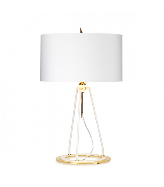 Lampe de table Ferrara Or blanc poli 73