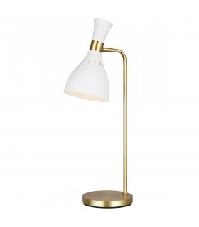 Lampe de table Joan Laiton blanc / bruit bruni 63