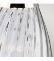Lampe de table Lena Verre non teinté fumée / ombre d'ardoise 60,5 Cm