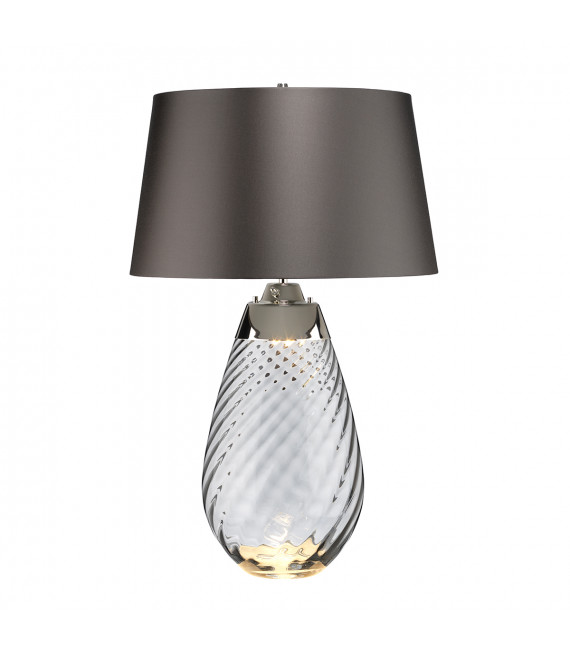 Lampe de table Lena Verre non teinté fumée / ombre d'ardoise 74 Cm