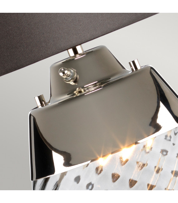 Lampe de table Lena Verre non teinté fumée / ombre d'ardoise 74 Cm
