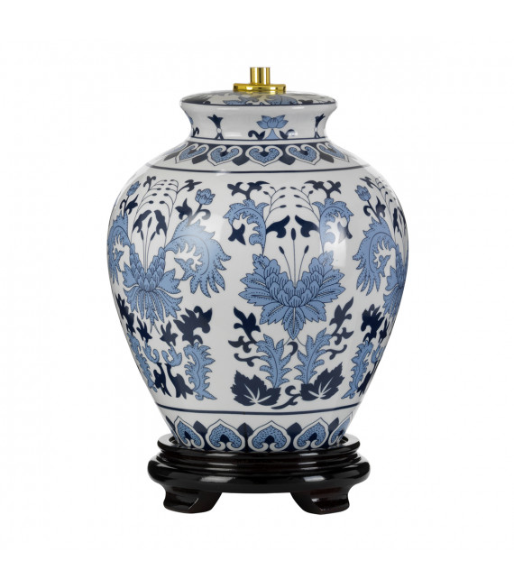 Lampe de table Linyi Bleu et blanc 28