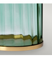 Lampe de table Reno Laiton de métaux de métaux - verrerie verte 35,5 Cm