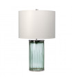 Lampe de table Reno Nickel poli de métaux - verrerie verte 35