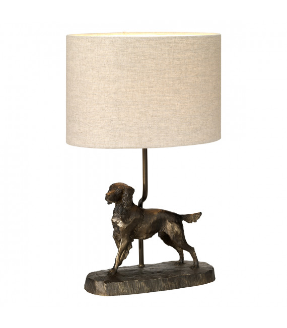 Lampe de table Rufus Bronze patine 48 Cm