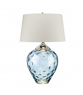 Lampe de table Samara Verre teinté bleu 51 Cm