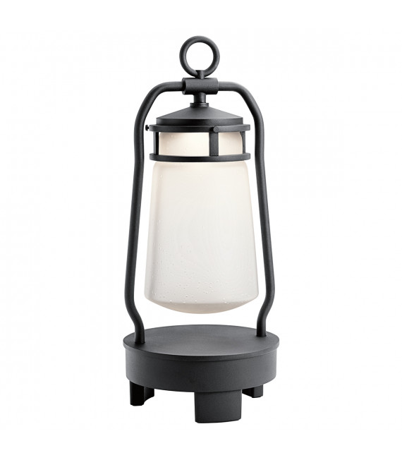 Lanterne Bluetooth de jardin Lyndon Noir texturé 48