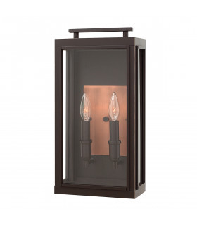 Lanterne murale Sutcliffe Bronze frotté d'huile / cuivre