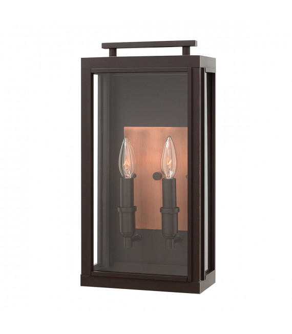 Lanterne murale Sutcliffe Bronze frotté d'huile / cuivre