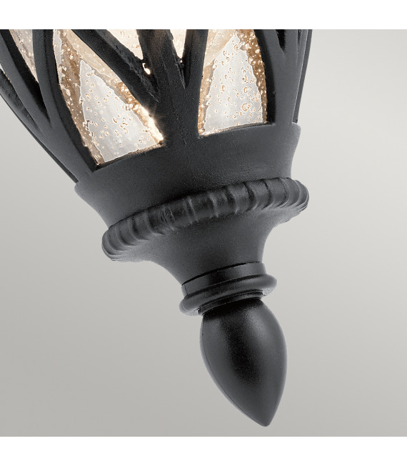 Lanterne murale de jardin Admirals Cove Noir texturé 37,7 Cm