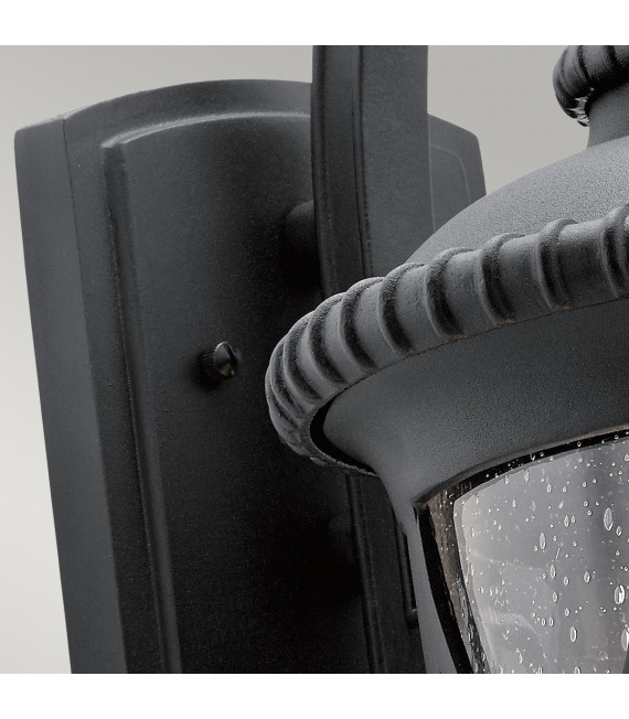 Lanterne murale de jardin Admirals Cove Noir texturé 59,5 Cm
