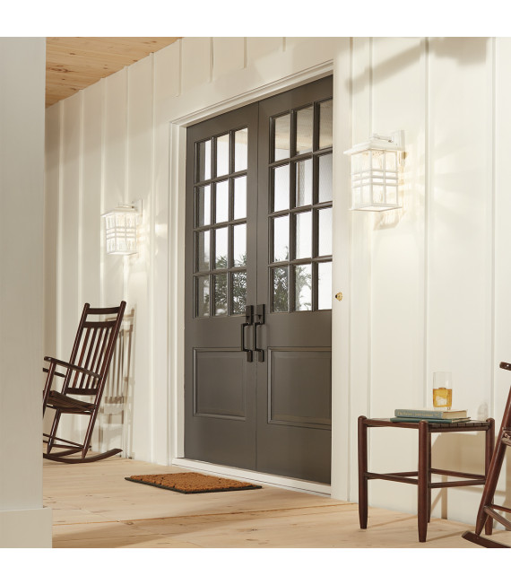 Lanterne murale de jardin Beacon Square blanc 35,9 Cm