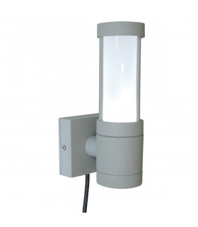 Lanterne murale de jardin Beta Argent mat 22 Cm