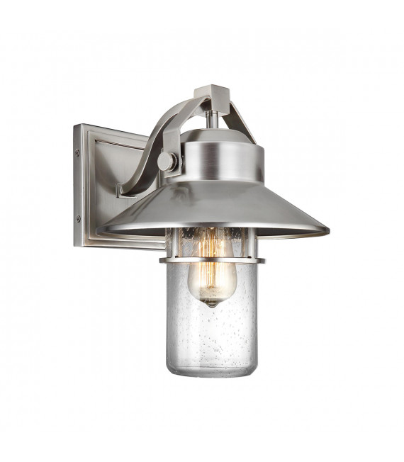 Lanterne murale de jardin Boynton Acier brossé peint 32