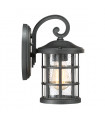 Lanterne murale de jardin Crusade Terre noir 27,9 Cm
