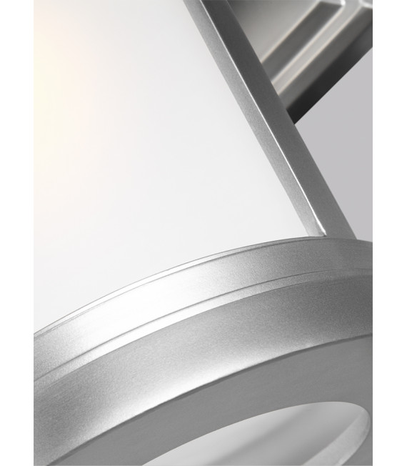 Lanterne murale de jardin Newport Acier brossé peint 22,9 Cm