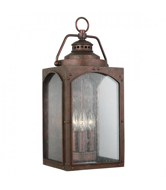 Lanterne murale de jardin Randhurst Oxyde de cuivre 51 Cm