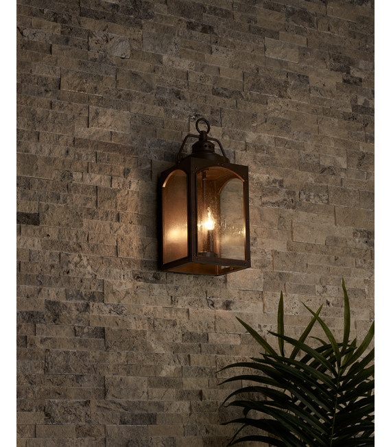 Lanterne murale de jardin Randhurst Oxyde de cuivre 51 Cm