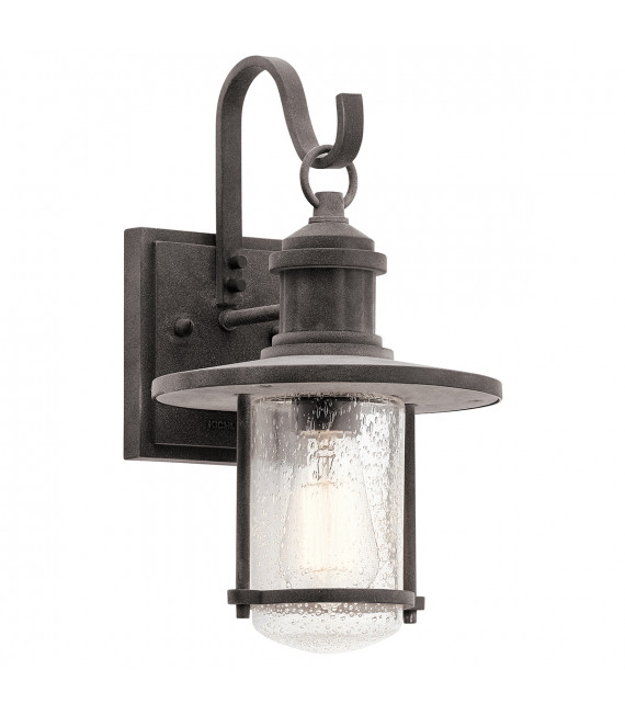 Lanterne murale de jardin Riverwood Zinc altéré 36