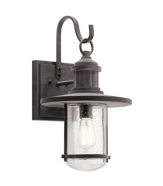 Lanterne murale de jardin Riverwood Zinc altéré 49