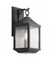 Lanterne murale de jardin Springfield Noir en détresse 45 Cm