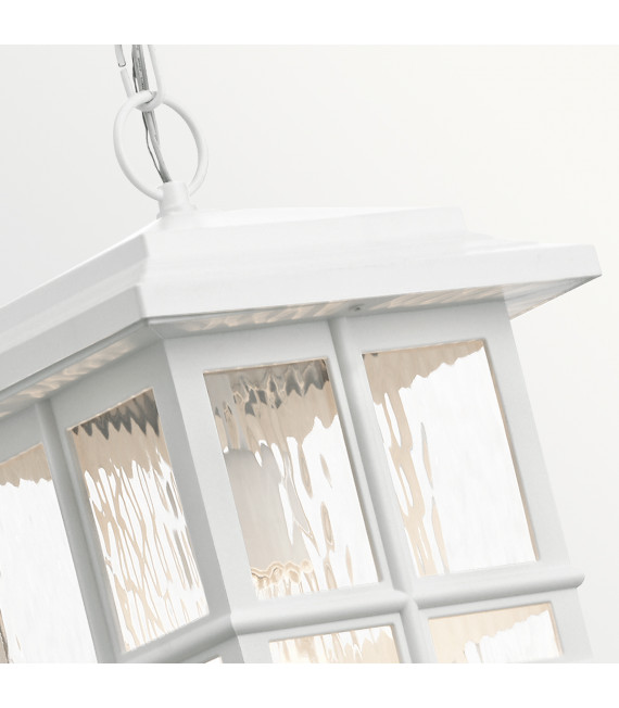 Lanterne suspendue de jardin Beacon Square blanc 29,9 Cm