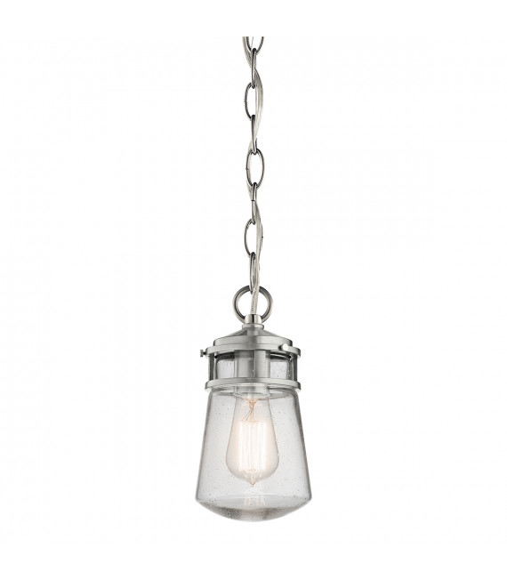 Lanterne suspendue de jardin Lyndon Aluminium brossé 24