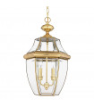 Lanterne suspendue de jardin Newbury Laiton poli 49