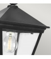 Lanterne suspendue de jardin Turin Noir 33 Cm