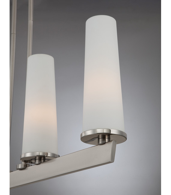 Chandelier Linear Chelsea Loft Nickel brossé 52,1 Cm