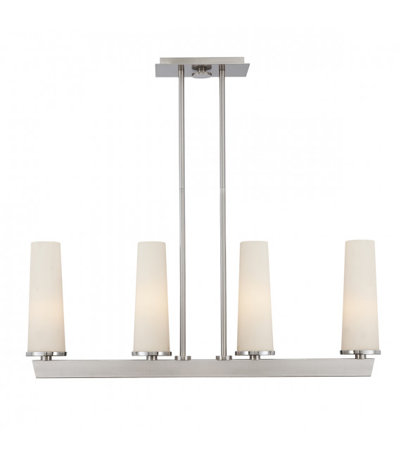 Chandelier Linear Chelsea Loft Nickel brossé 52,1 Cm