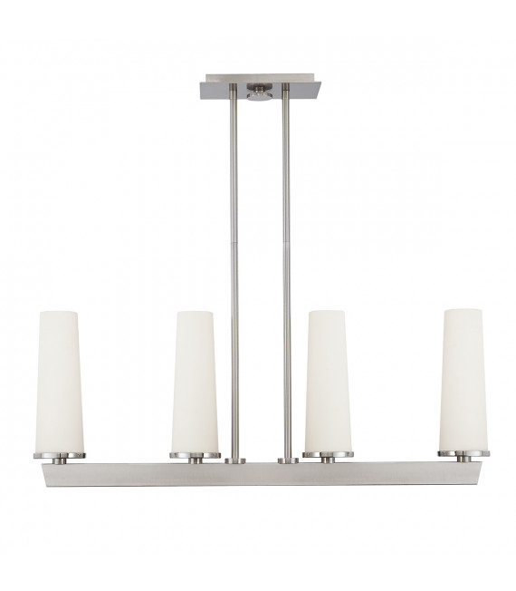 Chandelier Linear Chelsea Loft Nickel brossé 52,1 Cm