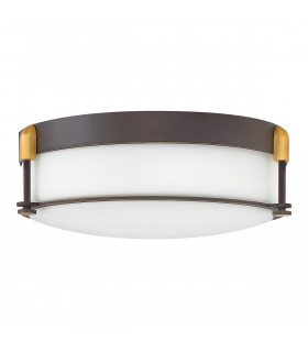 Plafonnier Colbin Bronze frotté d'huile 14