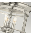 Plafonnier Gentry Nickel poli 24,4 Cm