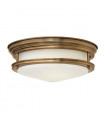 Plafonnier Hadrian Bronze brossé avec verre opale 30